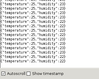 Arduino serial output